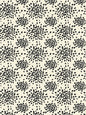 Hinson Fireworks Black on Off-White Wallcovering