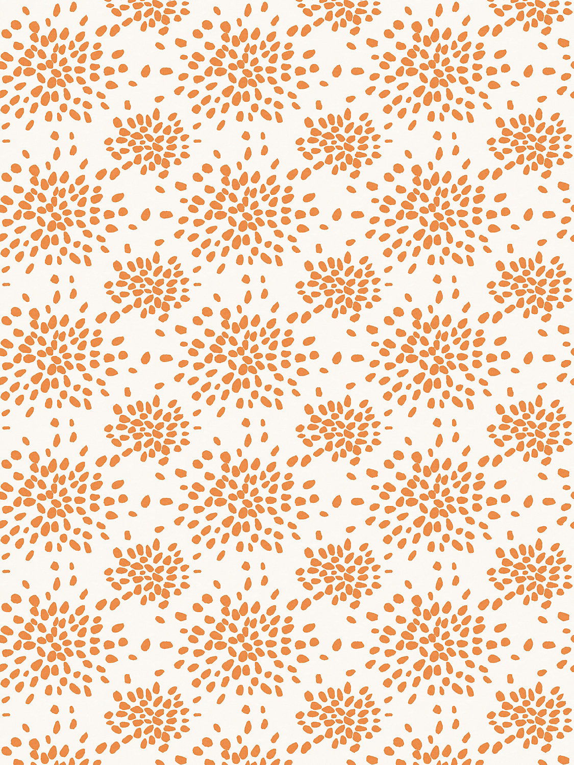 Hinson Fireworks Tangerine Wallcovering