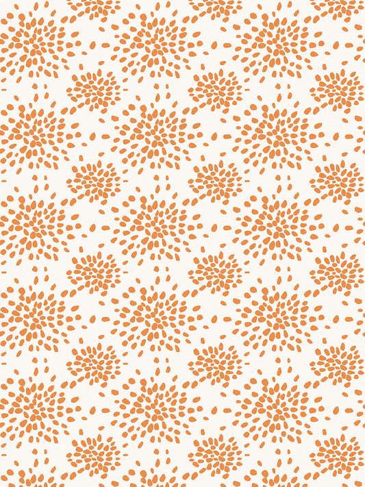 Hinson Fireworks Tangerine Wallcovering