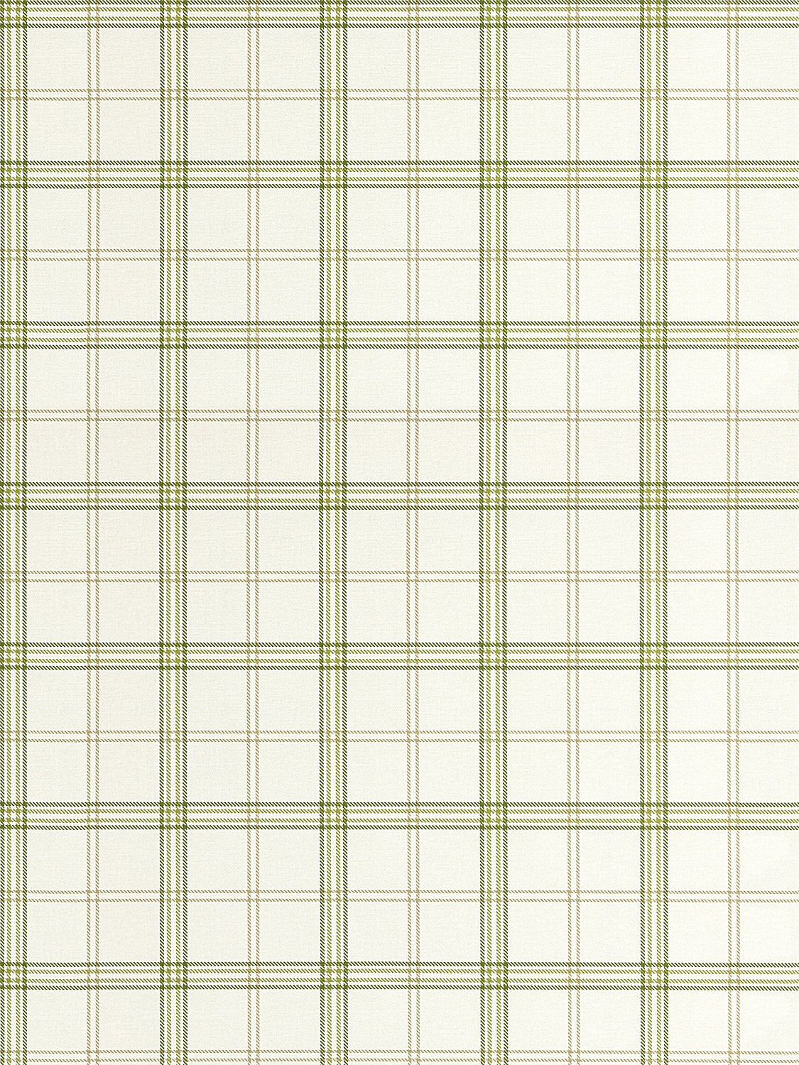 Hinson Ezra Plaid Olive Wallcovering