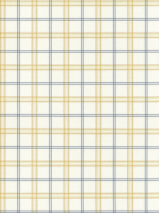 Hinson Ezra Plaid Sun and Sea Wallcovering