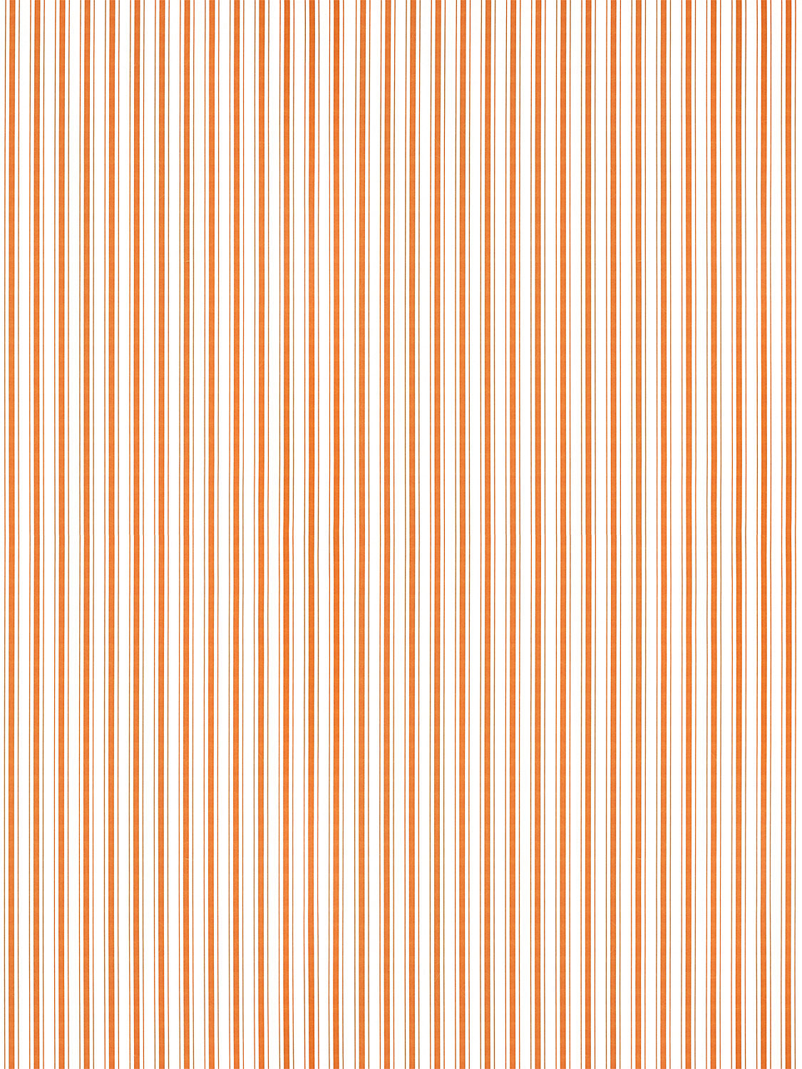 Scalamandre Johnson Stripe Tangerine Wallcovering
