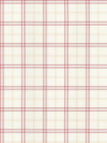 Hinson Ezra Plaid Strawberry Wallcovering