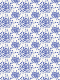 Hinson Fireworks Blue on White Wallcovering