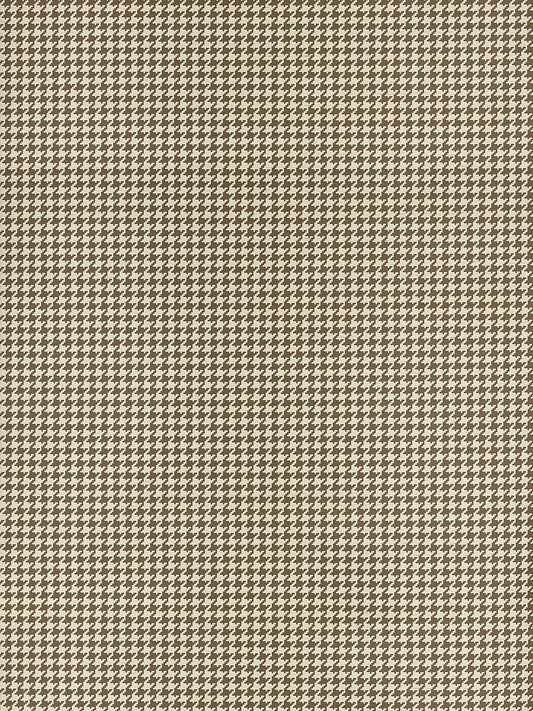 Scalamandre Houndstooth Sisal Coffee Bean Wallcovering
