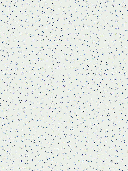 Hinson Van Blue on White Wallcovering