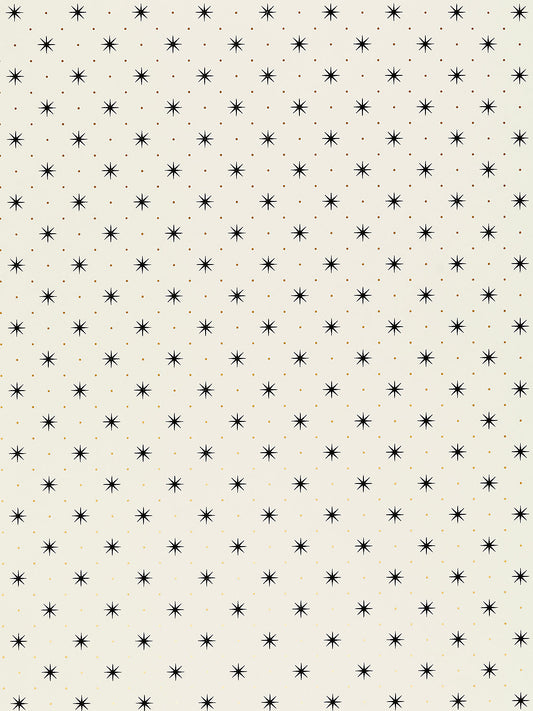 Hinson Trixie Black & Gold on White Wallcovering