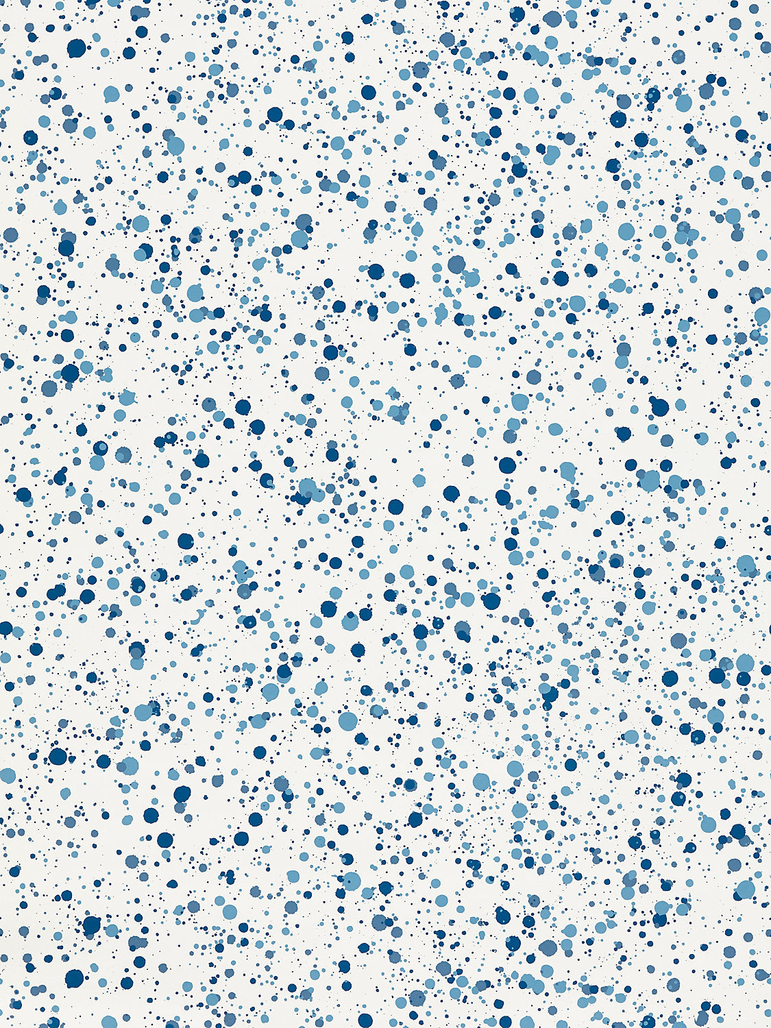 Hinson Spatter Navy on White Wallcovering