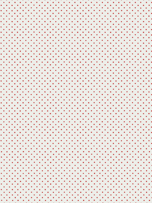 Hinson Lee Red on White Wallcovering