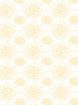 Hinson Fireworks Yellow on White Wallcovering