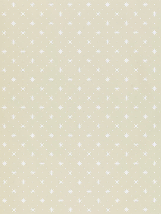 Hinson Trixie White on Beige Wallcovering