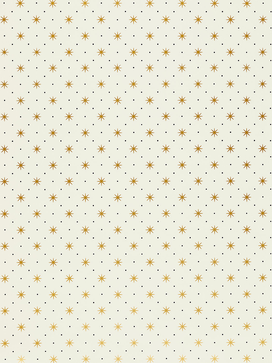 Hinson Trixie Gold & Black on White Wallcovering