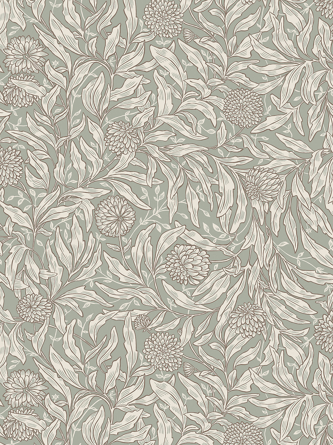 Sandberg Olof Sage Green Wallcovering