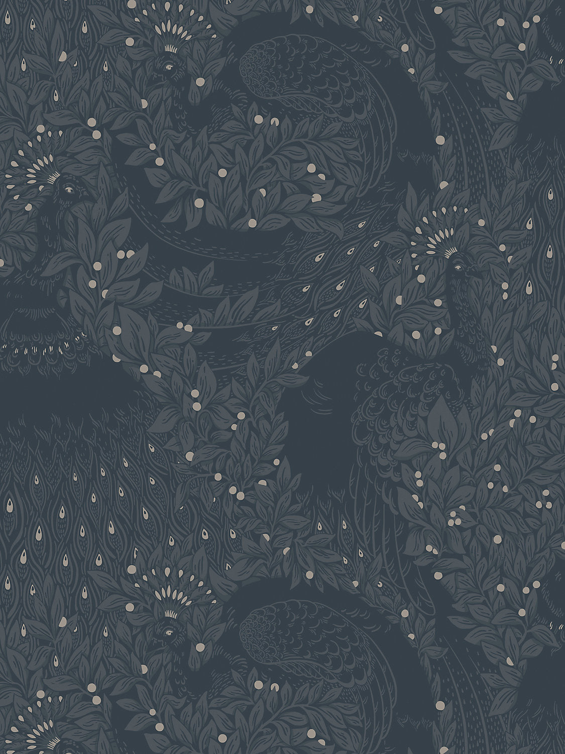 Sandberg Evelina Indigo Blue Wallcovering