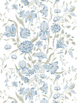 Sandberg Karins Bukett Sky Blue Wallcovering