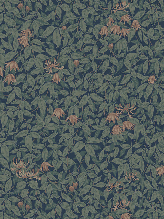 Sandberg Linnea Midnight Blue Wallcovering