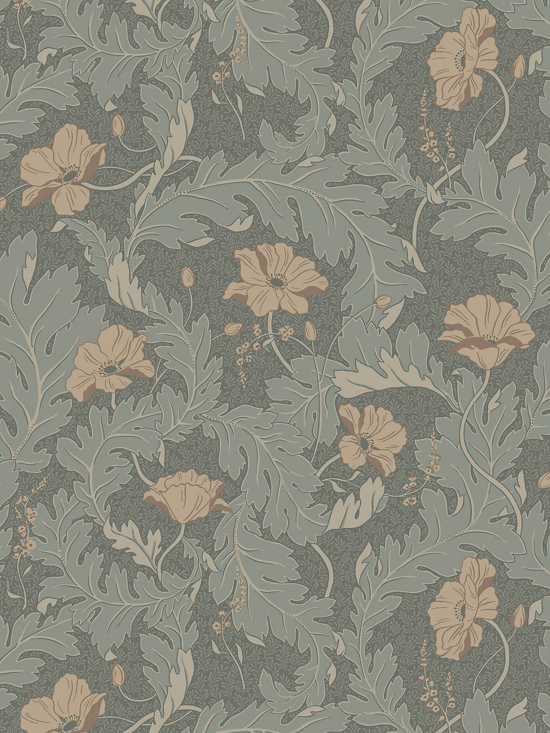 Sandberg Charlotta Forest Green Wallcovering