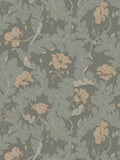 Sandberg Charlotta Forest Green Wallcovering