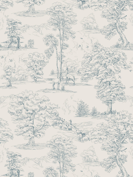 Sandberg Montfort Indigo Blue Wallcovering
