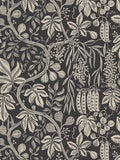 Sandberg Fig Garden Charcoal Wallcovering