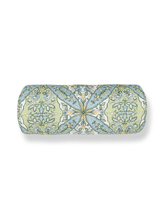 Scalamandre Provence 21 X 7 - Aqua Meadow Decorative Pillow