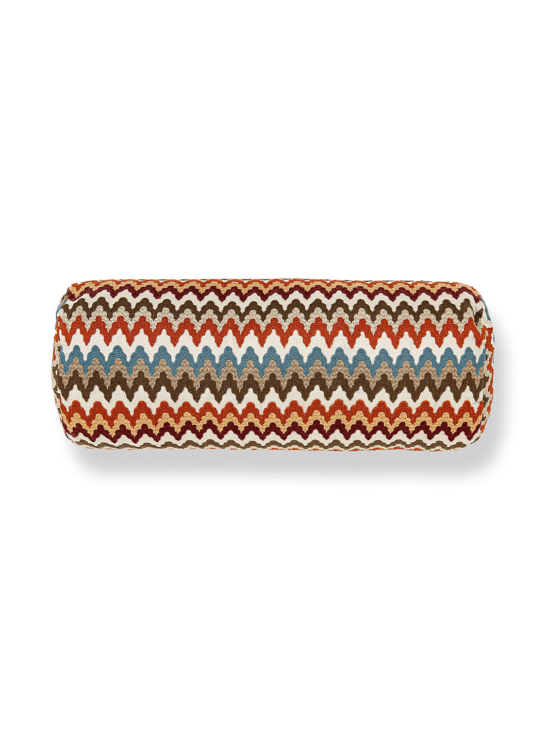 Scalamandre Rainbow Mountain Crewel 21 X 7 - Autumn Decorative Pillow