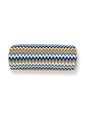 Scalamandre Rainbow Mountain Crewel 21 X 7 - Denim Gold Decorative Pillow