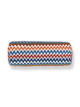 Scalamandre Rainbow Mountain Crewel 21 X 7 - Cobalt Rouge Decorative Pillow