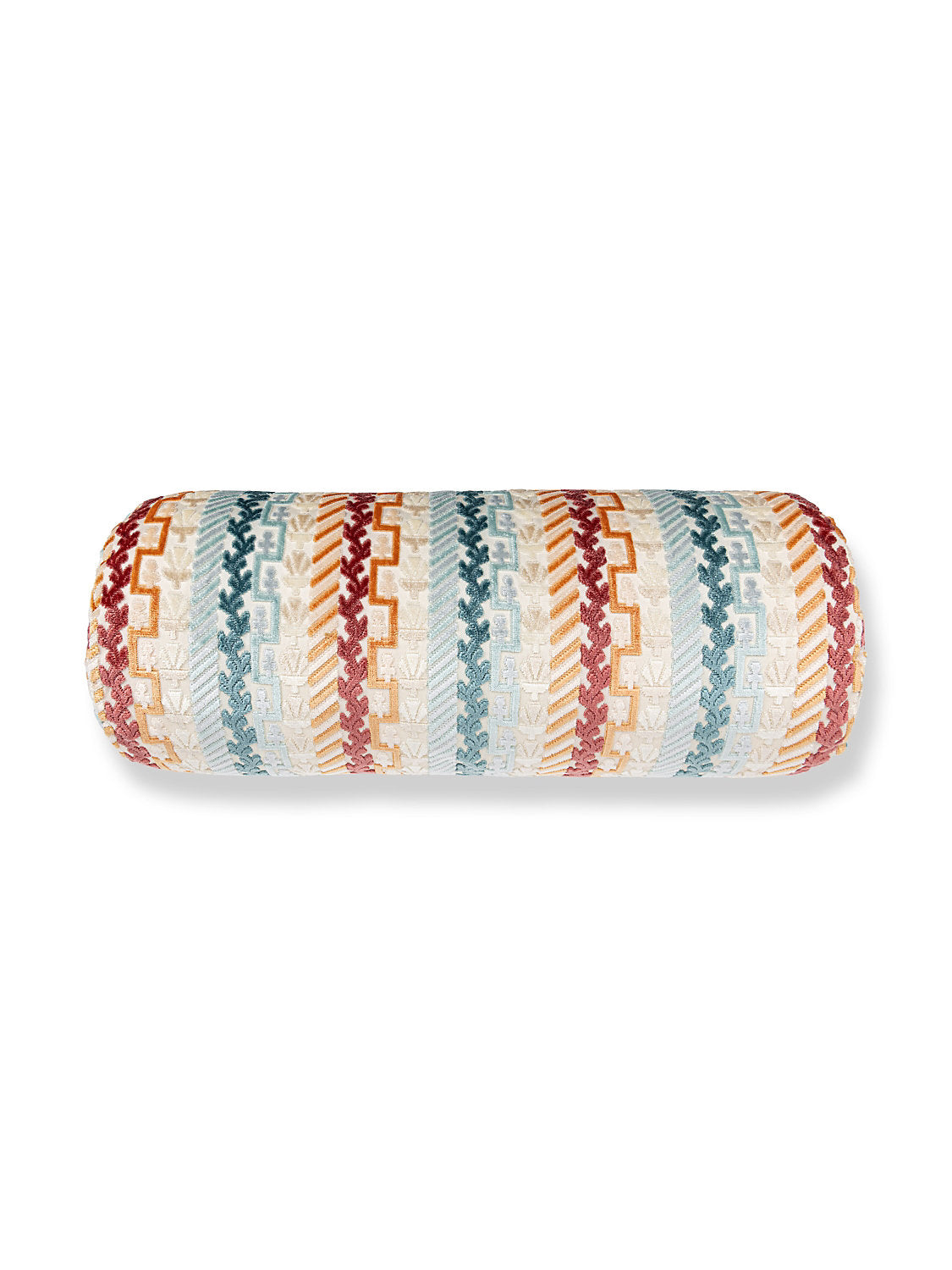 Scalamandre Villelaure 21 X 7 - Orange Teal Decorative Pillow
