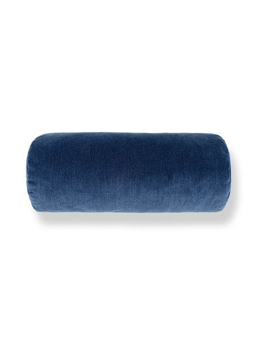 Scalamandre Tudor Velvet 21 X 7 - Lapis Decorative Pillow