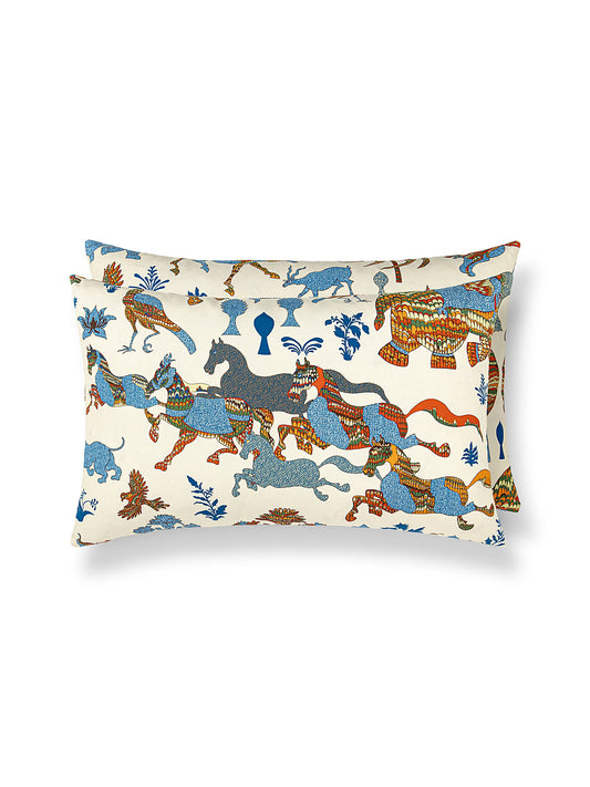 Scalamandre Legends 14 X 22 - Tropical Blue Decorative Pillow