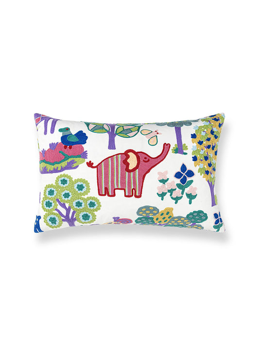 Scalamandre Nursery Crewel 14 X 22 - Pastels Decorative Pillow
