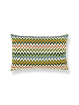 Scalamandre Rainbow Mountain Crewel 14 X 22 - Forest Clay Decorative Pillow