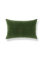 Scalamandre Tudor Velvet 14 X 22 - Bottle Green Decorative Pillow