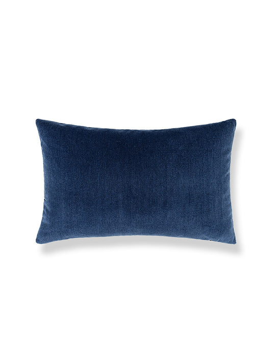 Scalamandre Tudor Velvet 14 X 22 - Lapis Decorative Pillow