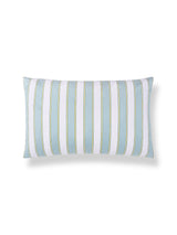 Scalamandre Piano Stripe 14 X 22 - Robin's Egg Decorative Pillow