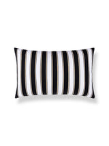 Scalamandre Piano Stripe 14 X 22 - Ebony Decorative Pillow