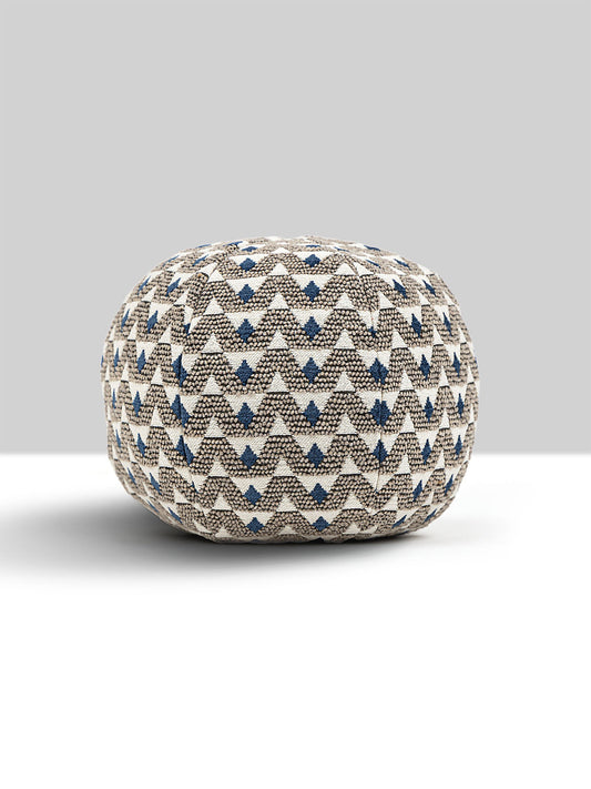 Scalamandre Crizia 12 DIA - Stone Denim Decorative Pillow