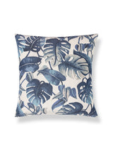 Scalamandre Rainforest Warp Print 22 X 22 - Blue Mirage Decorative Pillow