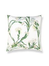 Scalamandre Dianthus 22 X 22 - Chervil Decorative Pillow