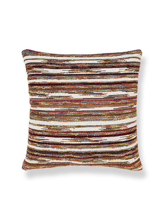 Scalamandre Horizons 22 X 22 - Mulberry Decorative Pillow