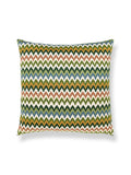 Scalamandre Rainbow Mountain Crewel 22 X 22 - Forest Clay Decorative Pillow