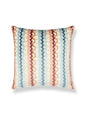 Scalamandre Villelaure 22 X 22 - Orange Teal Decorative Pillow
