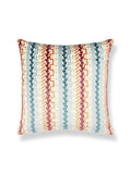 Scalamandre Villelaure 22 X 22 - Orange Teal Decorative Pillow