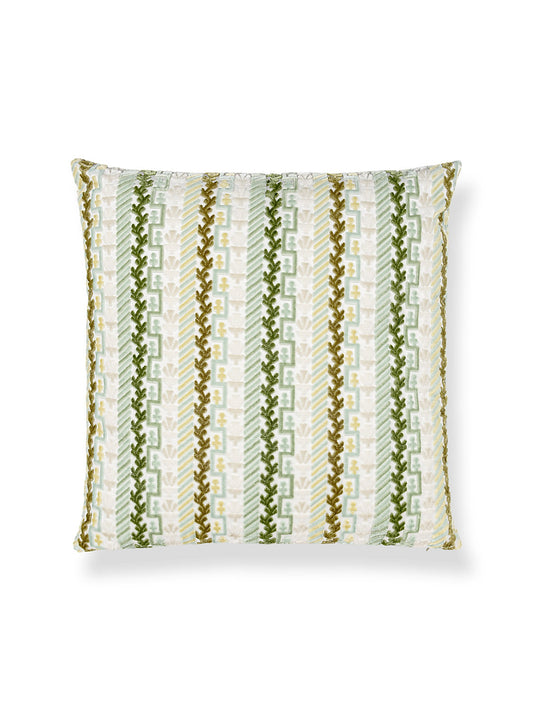 Scalamandre Villelaure 22 X 22 - Moss Decorative Pillow