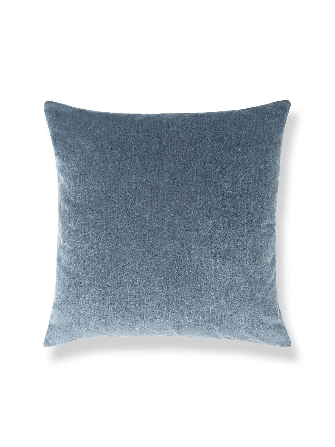 Scalamandre Tudor Velvet 22 X 22 - Federal Blue Decorative Pillow
