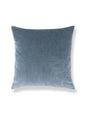Scalamandre Tudor Velvet 22 X 22 - Federal Blue Decorative Pillow