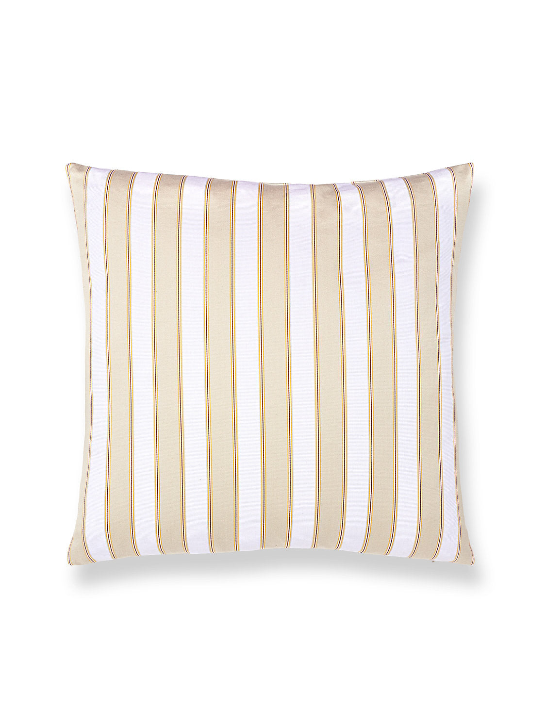 Scalamandre Piano Stripe 22 X 22 - Flax Decorative Pillow