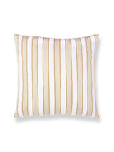 Scalamandre Piano Stripe 22 X 22 - Flax Decorative Pillow