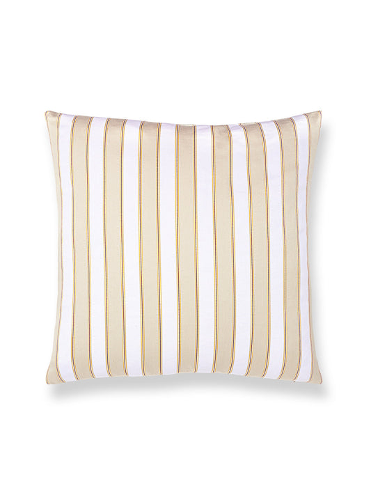 Scalamandre Piano Stripe 22 X 22 - Flax Decorative Pillow